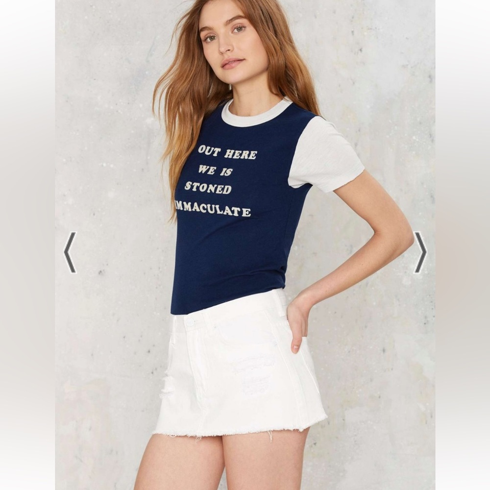 ZEE.GEE.WHY. SKINNY ASS Drop Slim Fit Mini Jean Skirt